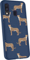 iMoshion Design voor de Samsung Galaxy A40 hoesje - Luipaard - Blauw