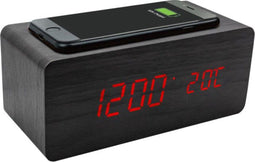 Piu Forty X-Rover wekker zwart met smartphone QI laadfunctie
