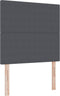 vidaXL - Hoofdbord - Simpel - Design - Donkergrijs - 100 - cm - Corduroy - Stof