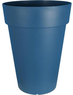 RIVIERA SOLEILLA bloembak - Kunststof - Hoogte 66 cm - Blauw