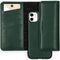 Selencia Hoesje Geschikt voor iPhone 11 Hoesje Met Pasjeshouder - Selencia Eny Uitneembare Vegan Lederen Clutch - Groen