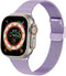imoshion Milanees vouw bandje - Geschikt voor Apple Watch 1, 2, 3, 4, 5, 6, 7, 8, 9, 10, SE, Ultra (2) - 44/45/46/49 mm - Paars - One Size