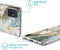 iMoshion Hoesje Geschikt voor Samsung Galaxy A51 Hoesje Siliconen - iMoshion Design hoesje - Wit / Zwart / Shattered Beige Marble