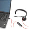 POLY Blackwire 3310 - Headset - Flexibele microfoonarm en gewatteerde hoofdband - Zwart