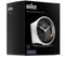Braun BC07 - Wekker - Klok Snooze Zoemer alarm - Wit Zwart