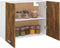 vidaXL - Hangkast - Lyon - 80x31x60 - cm - bewerkt - hout - gerookt - eikenkleurig