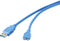 Renkforce RF-4264542 - USB 3.2 Gen 1 kabel - 1 m - Blauw