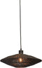 GOOD&MOJO Hanglamp Iguazu - Jute Zwart - Ø40x12cm - - Hanglampen Eetkamer, Slaapkamer, Woonkamer