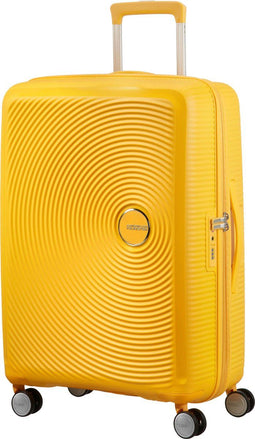 American Tourister Soundbox Spinner - Reiskoffer 67/24 TSA uitbreidbaar - Golden Yellow - 81 l