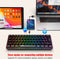 HXSJ L500 - Draadloze Gaming Toetsenbord - RGB - Tri mode - Zwart