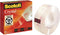 Scotch® Crystal Clear Tape, 19 mm x 33 m