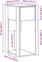 vidaXL - Computertorenstandaard - met - lade - 30x44x74 - cm - artisanaal - eiken