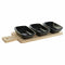 Set voor voorgerechtjes DKD Home Decor Bamboe Keramiek (28 x 10 x 1 cm) (4 pcs)