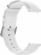 By Qubix 22mm - Leren horlogebandje - Gespsluiting - Wit