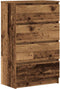 vidaXL - Dressoir - 60x35x98,5 - cm - spaanplaat - oud - hout