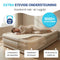 FLOAT CloudSpring - 2 Persoons Luchtbed - Zelfopblazend met Foam Topper en Ingebouwde Pomp - Beige (2 stuks)