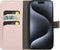 Mobiparts Classic Wallet Case - Flip Cover - Ruimte voor pasjes - Roze (iPhone 15 Pro Max)