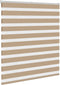vidaXL - Zebra - Blind - 125x150 - cm - stofbreedte - 120,9 - cm - polyester - zandbruin