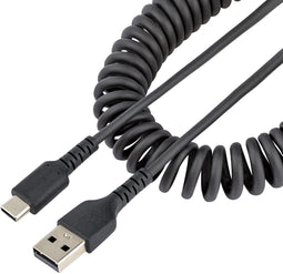 Startech.com R2ACC-50C-USB-CABLE - USB A naar C Laadkabel - Robuuste Fast Charge & Sync - Zwart
