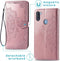 iMoshion Hoesje Geschikt voor Samsung Galaxy M11 / A11 Hoesje Met Pasjeshouder - iMoshion Mandala Bookcase - Rosé Goud