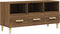 vidaXL - Tv-meubel - 102x36x50 - cm - bewerkt - hout - bruin - eikenkleur