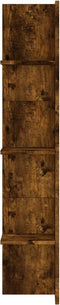 vidaXL - Tv-meubel - 152x22x113 - cm - bewerkt - hout - gerookt - eikenkleurig