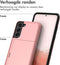 imoshion Hoesje Geschikt voor Samsung Galaxy S22 Hoesje - Ruimte voor 2 pasjes - imoshion Backcover met pasjeshouder - Rosé Goud