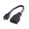 Value HDMI High Speed Kabel - HDMI F - Micro HDMI M - 0,15 m - Zwart