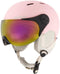 SINNER TYPHOON VISOR - Unisex Skihelm - Rode spiegelvisier - Matte lichtroze - Maat S