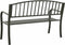 vidaXL - Tuinbank - 125 - cm - staal - grijs
