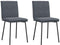 vidaXL - Eetkamerstoelen - 2 - st - fluweel - donkergrijs