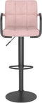 vidaXL - Barkrukken - 2 - st - fluweel - roze