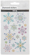 Diamond Stickers - IJskristallen - Winter Thema Stickers - Zelfklevende Strass Stickers - Luxe Glitter Knutselstickers - Creatieve Versiering - 1 Vel