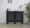 VDD Radiatorombouw - Radiator omkasting - 112 cm breed x 82 cm hoog - Zwart