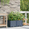 Tuinplantbakken Grijs 80 x 40 x 37.5 cm Staal