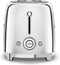 Smeg TSF01SSEU - Broodrooster - 950W 2 sleuven 6 bruining-niveaus - Chroom