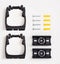 Toolflex One Gereedschapshouder - Muurbevestiging - Ø15-35mm - Zwart (2x)