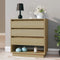 vidaXL - Dressoir - 70x41x75 - cm - bewerkt - hout - sonoma - eikenkleurig