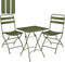 Mica Decorations Evita Bistroset - Set van 3 - Inklapbaar - Donkergroen (3 stuks)