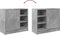 vidaXL - Wastafelkast - 63x29x55 - cm - bewerkt - hout - betongrijs