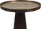 HSM Collection - Bijzettafel Fletcher - ø50x47 - Antique gold/bruin - Metaal/mangohout