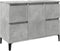 vidaXL - Wastafelkast - 80x33x60 - cm - bewerkt - hout - betongrijs