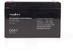 Nedis BALA100006V - Loodzuuraccu 6V 10Ah - Onderhoudsvrij