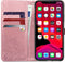 Hoesje Met Pasjeshouder Geschikt voor iPhone 11 - Mandala Bookcase - Roze