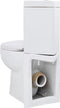 vidaXL - Toilet - hoekmodel - keramisch - wit