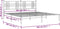 vidaXL - Bedframe - met - hoofdbord - metaal - zwart - 200x200 - cm