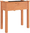vidaXL - Plantenbak - met - voering - 71x37x76 - cm - massief - vurenhout - bruin
