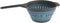 Excellent Houseware opvouwbaar vergiet - zwart/blauw - 37 x 19 cm