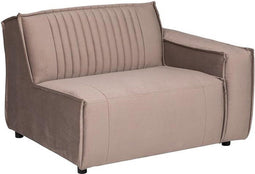 MUST Living Sofa element Rally 1 arm right,76x110x92 cm, velvet taupe