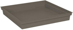 Bloempot schaal EDA Tuscany Vierkant Plastic 40 x 40 x 5,9 cm Taupe